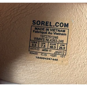 Sorel Ella Slides Sandals Tan Leather Womens 9.5 Slip On thumbnail 3