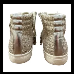 Havaianas Vintage Havana Glitter Star High Tops Women’s 11 Silver Sequin Sparkly Sneaker thumbnail 5