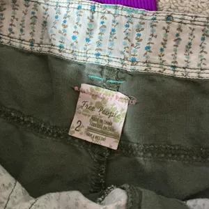 Free People Granola Girl Cargo Shorts & Purple FP Movement Ribbed‎ Tank Top Set thumbnail 2