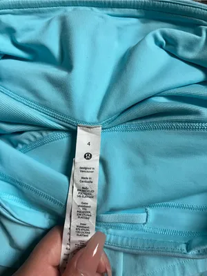 lululemon athletica Light Aqua Blue Athletic Skort Shorts thumbnail 2