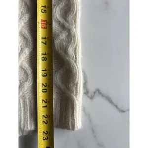VTG The Limited Angora Lambswool Cable Knit Sweater Cream Ivory L Scoop Neck Y2K thumbnail 6