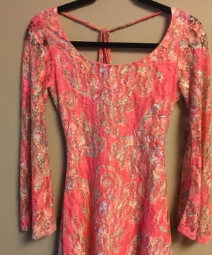 Y2K High-Low Lace Vacation Fairycore Dress thumbnail 1