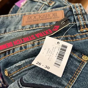 Rock&Roll denim‎ new with tags 26/30 juniors mid rise bootcut jeans thumbnail 4