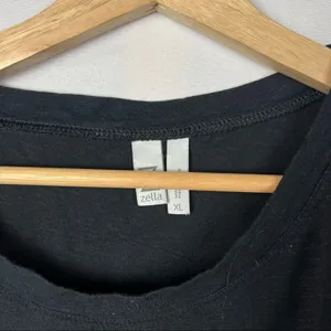 Zella Black Peaceful Twist Crew Neck T-Shirt XL‎ thumbnail 3