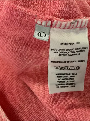 T.La Pink Garment Dyed 1/4 Zip Hoodie Sweatshirt Womens Size Large thumbnail 5