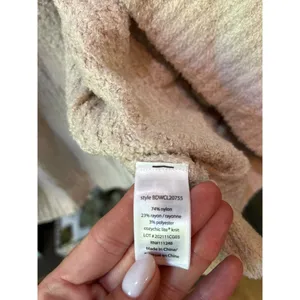 Barefoot Dreams CozyChic Open Front Chenille Shawl Cardi Seashell Womens Size L/ thumbnail 6