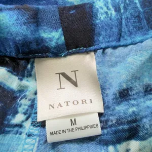 Natori Women’s Medium Blue Abstract Pattern Lounge‎ Casual Pants Resortwear thumbnail 6