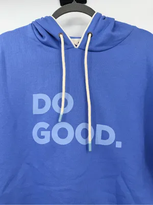 Cotopaxi Do Good Crop Hoodie Womens Large Lupine Blue Organic Sweatshirt thumbnail 5