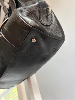DKNY Y2K Black Leather & Haircalf Shoulder Bag thumbnail 9