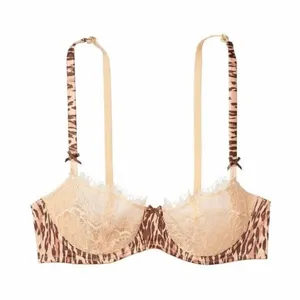 Victoria’s Secret Dream Angels Push Up Bra Lingerie Lace Leopard Cheetah Print thumbnail 4