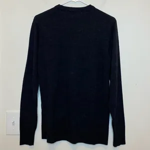 SMARTWOOL Merino Wool Blend Crewneck Pullover Sweater Black/Charcoal Gray Small thumbnail 9