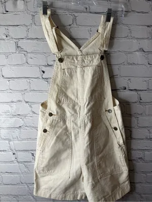 Lykke Wullf women’s cream colored over alls size small thumbnail 3