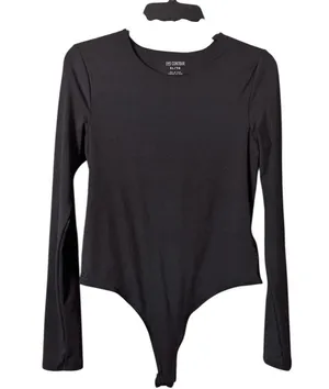SWS Contour Black Long Sleeve Bodysuit Sz XL thumbnail 2