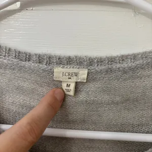 J. Crew M Lightweight‎ Gray Alpaca Wool Cardigan Sweater Minimalist Runs Small thumbnail 6