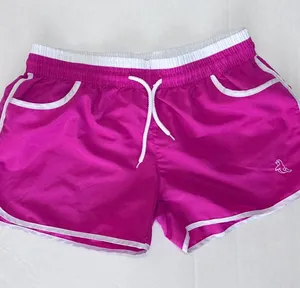 Contrast Trim Dolphin Retro Y2K Running Shorts - Size Small - Pink thumbnail 1