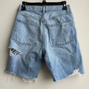Lovers and Friends Devon High Rise 90s Cut Off Denim Shorts Distressed Size 26 thumbnail 4