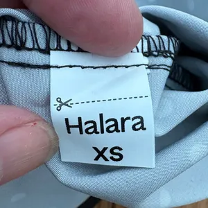 Halara Womens Black White Polka Dot Tie Neck Sleeveless Blouse Size XS NWOT thumbnail 5