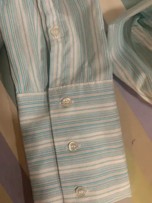 Express Design Studio Classic Fit Button Down Blouse thumbnail 7