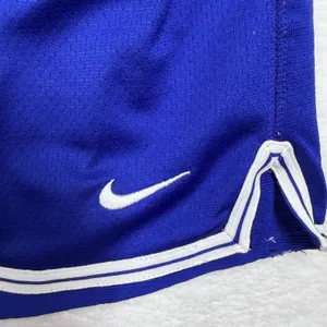 Nike 1X Dri Fit Cross Fit Drawstring Elastic Waist Purple Shorts Mesh White Trim thumbnail 3