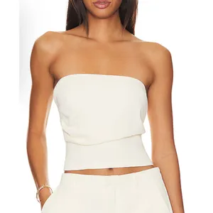 SNDYS Strapless Satin Top Roma Size XXS Ivory Cream thumbnail 4