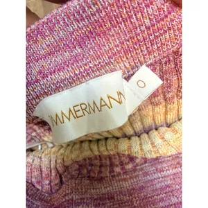 Zimmermann Space Dye Knit Tank Top and Maxi Skirt Set Pink Orange XS 0 thumbnail 4