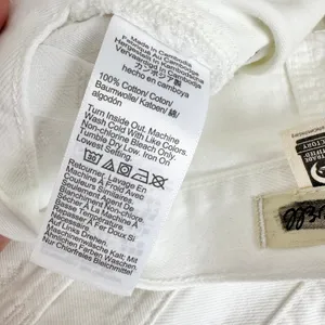 Madewell Low Slung Baggy Jeans Pure White Rigid Wide Leg Relaxed US 28 NWT thumbnail 13