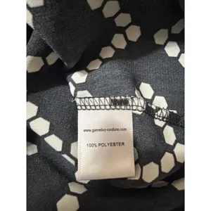 Gameday Couture Ohio State Buckeyes Women XXL Black White Geometric Tunic Blouse thumbnail 4