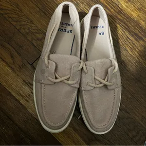 Sperry Women's Cruise Plushstep Slubby Linen Boat Sneaker Pink / Rose Dust Sz 7 thumbnail 8