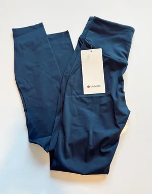 Lululemon Navy Blue Leggings 4 thumbnail 1
