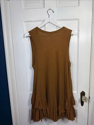 Free People We the Free Shimmy‎ Flowy Sasha Swing Oversize Tank Top W2516 Sz M thumbnail 9