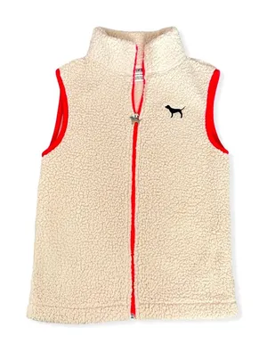 PINK Victoria’s Secret Sherpa Full Zip Fleece Vest. XS thumbnail 1