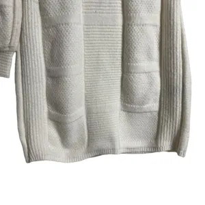 Area Stars White Open Back Knit Long Sleeve Mock Neck Sweater Mini Dress Size M thumbnail 10