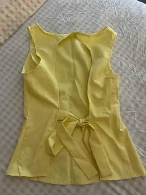 SheIn Yellow backless top thumbnail 3