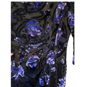 Tahari Arthur S. Levine Floral Velvet Burnout Dress - Size 10 thumbnail 11