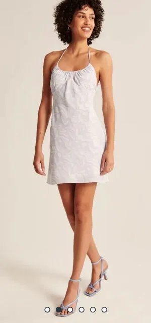 Abercrombie Halter Ruched Mini Dress thumbnail 2