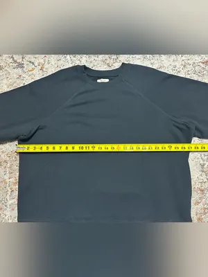 MADEWELL crew neck black sweatshirt size 2X 100% cotton oversized thumbnail 8