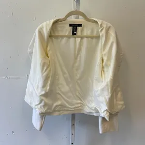 Rampage Clothing Company Cream Two Button Blazer Jacket Notched Lapel Size Med thumbnail 3