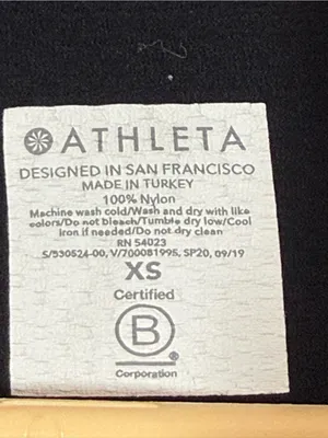 Athleta Black Long-Sleeve Crewneck Performance Tee, XS thumbnail 3
