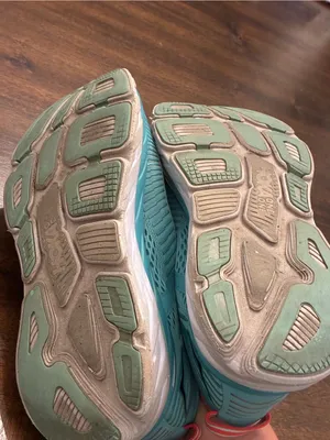 Hoka Bondi 7 Women’s 10.5 Sneakers Aquarelle Blue Aqua Shoes Running Used thumbnail 6