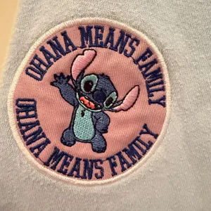 Disney Lilo & Stitch Hoodie Full Zip Sweatshirt Women's‎ XS Blue Freeze Casual thumbnail 8