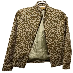 Vintage‎ Painted Pony Women's Cropped Leopard Blazer Jacket Made in USA Small thumbnail 3