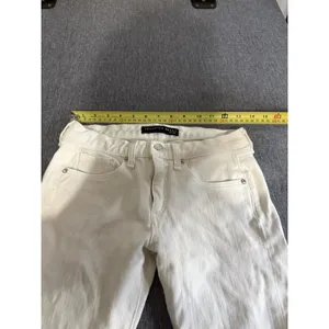 Veronica Beard Women's Brooke 8.5" Skinny Fray Raw Hem White Denim Jeans Sz 27 thumbnail 7