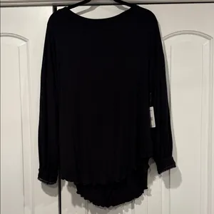 Free People NWT shimmy shake ‎ Black Low Back Top small thumbnail 4