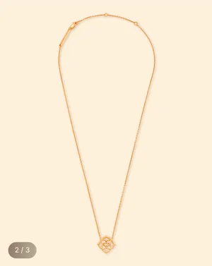 Kendra Scott Dira 18K Rose Gold Pendant Necklace thumbnail 5