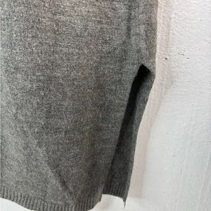 Rebecca Malone 2X Knit Open Front Long Pocketed Gray Cardigan Sweater thumbnail 4