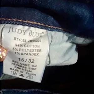 NWOT plus ladies Judy Blue distressed dark wash denim skinny boyfriend fit 15/32 thumbnail 6
