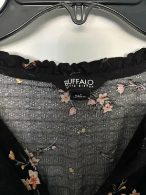 Buffalo Black floral top thumbnail 3