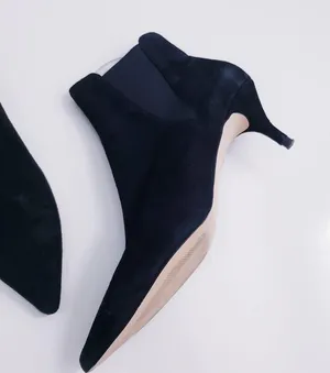 Zara Sapatu Suede Pointed Toe Ankle Booties thumbnail 5