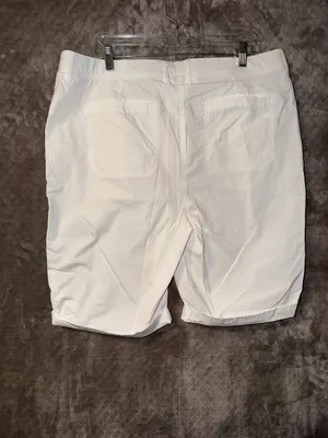 Chico's White Roll-Tab Bermuda Shorts thumbnail 10