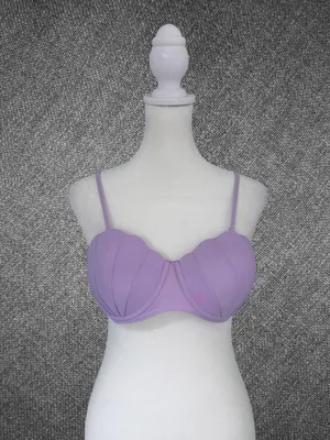 Lavender Shell Underwire Bikini Set Size Medium Purple thumbnail 2